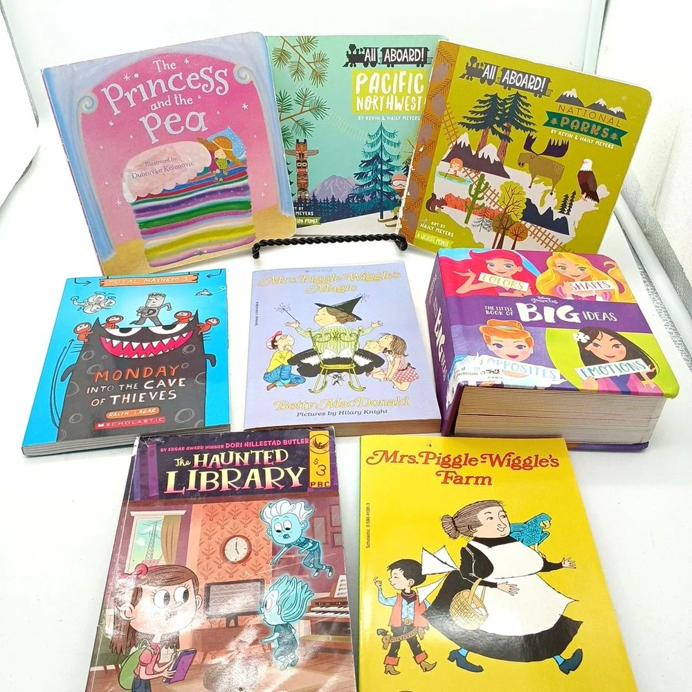 Disney Princess The Little Book of Big Ideas Children Book lot Mrs Piggle Wiggle